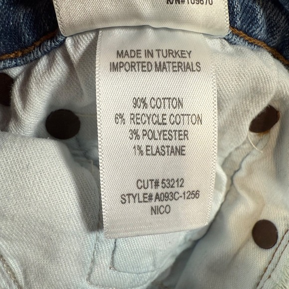 Agolde Jeans Womens 28x27 Nico High Rise Ankle Slim Fit Distressed Button Fly - Picture 10 of 15